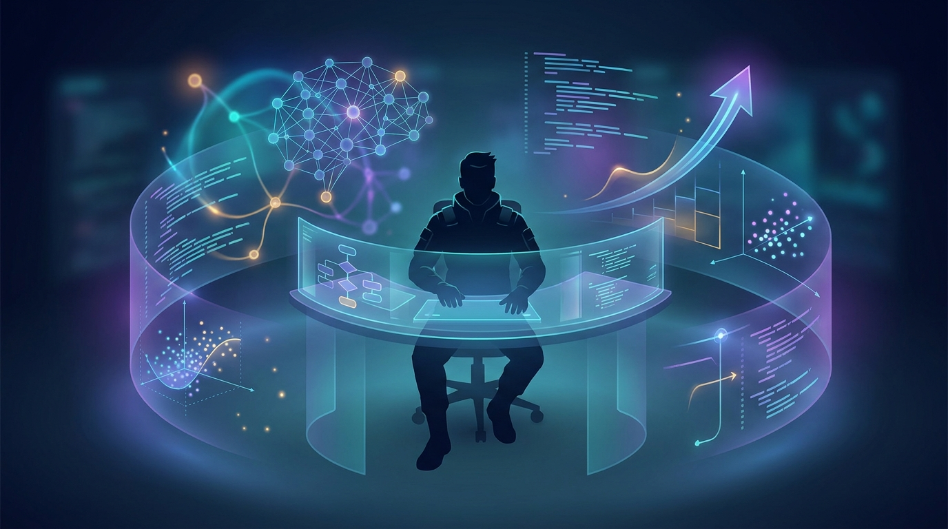 How to become a data scientist in 2026 step-by-step roadmap illustration